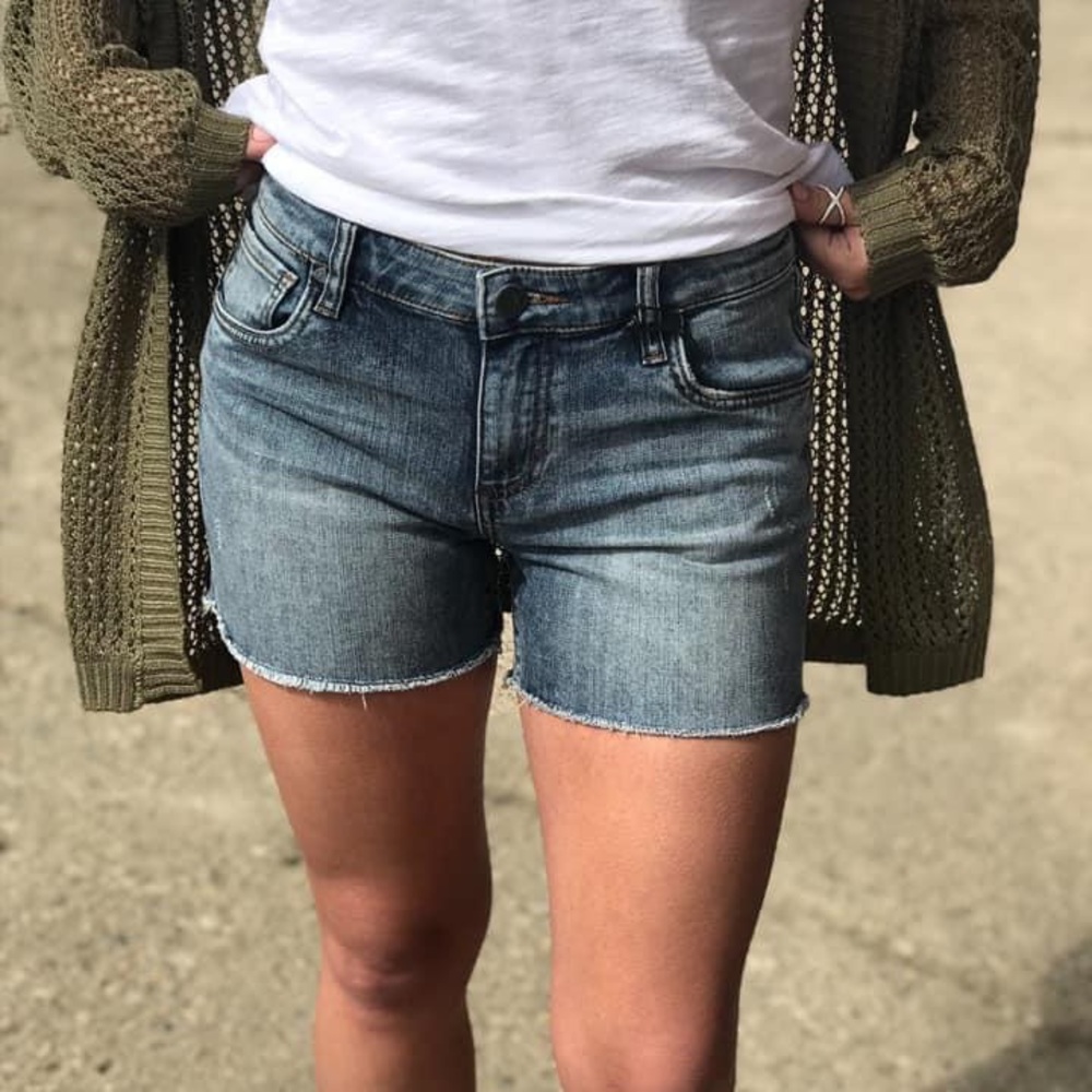 Denim shorts